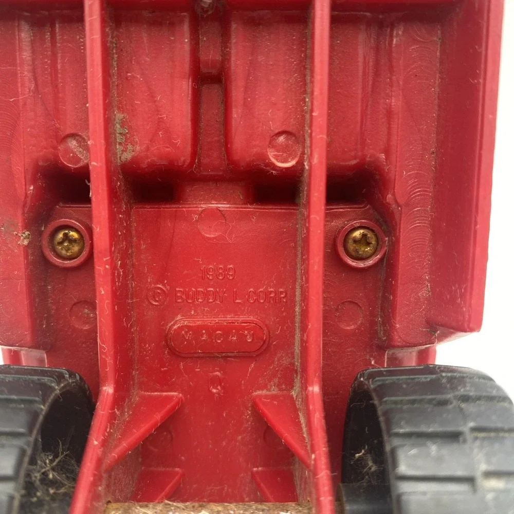 Vtg Buddy L Red Toy Pickup Trucks Lot of 2‎ Plastic 1980s Off-Road StyleFor Part